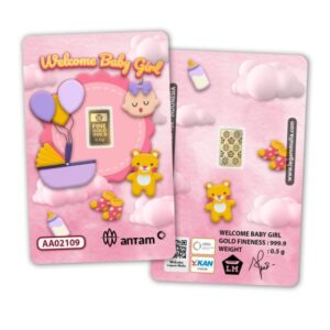 Welcome Baby Girl – 0.5 Gram