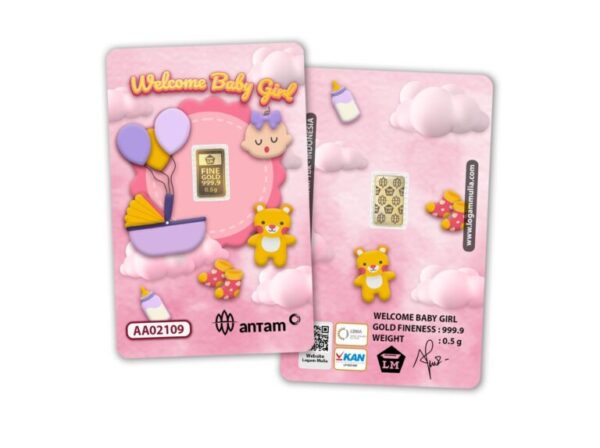 Welcome Baby Girl – 0.5 Gram